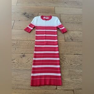 Amanda Uprichard Stripped Ribbed Dress‎ NWOT Size Small